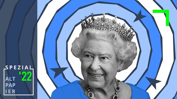 Stilisierte Grafik: Queen Elizabeth II.