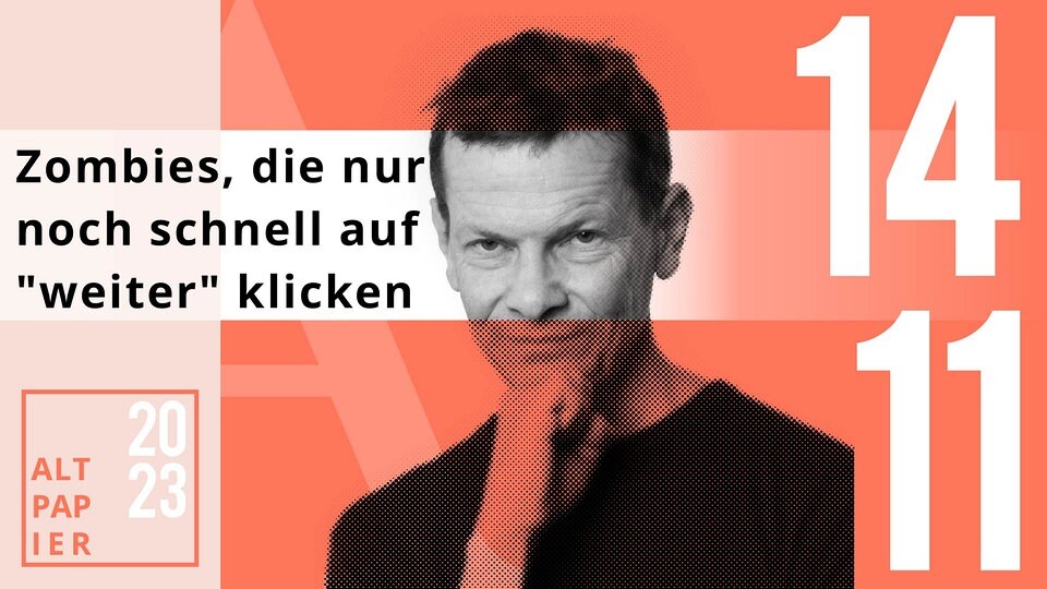 Kolumne Das Altpapier am 14. November 2023 Zombies, die nur noch
