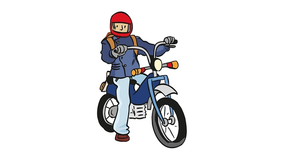 Moped-fahren