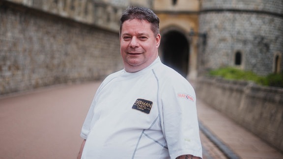 Royal Chef Stefan Pappert auf Schloss Windsor.