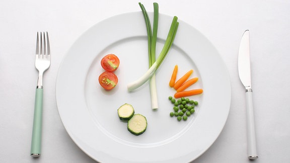 Verschiedenes Gemüse auf einem Teller