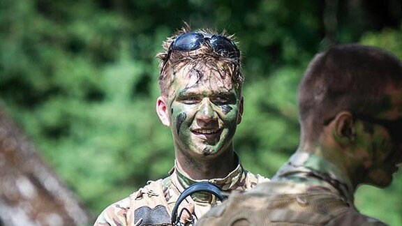 Prinz von Belgien in Camouflage