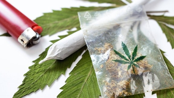 Joint und Cannabis