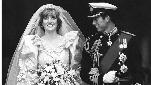 Hochzeitsfoto von Prinz Charles und Diana Spencer