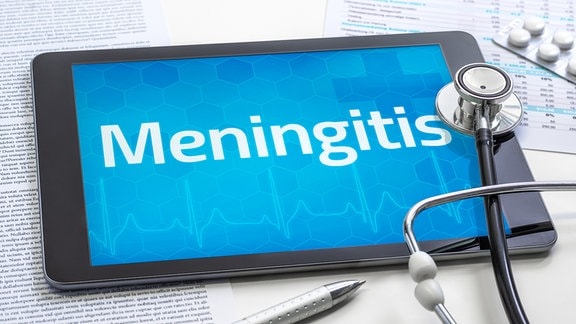 Das Meningitis auf einem Bildschirm