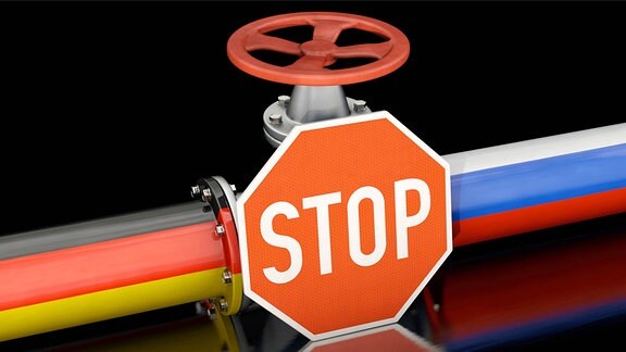 Symbolbild zum Thema Gas-Lieferstopp von Russland an Deutschland