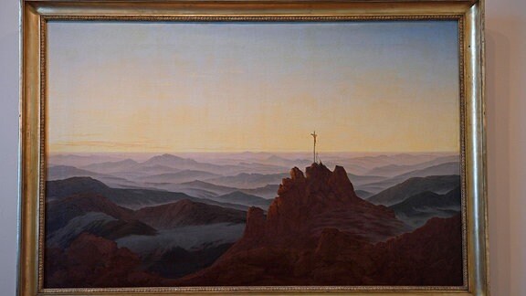 Das Gemälde  Morgen im Riesengebirge von Caspar David Friedrich
