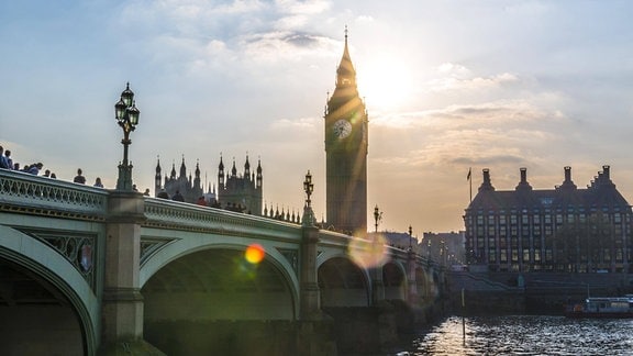 Big Ben im Gegenlicht