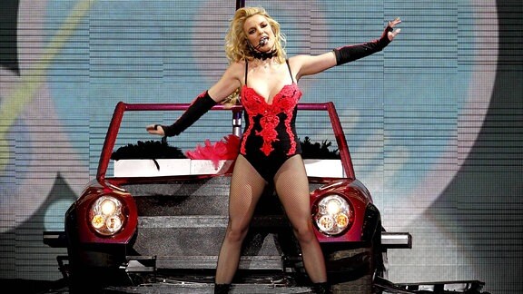 Britney Spears während eines Konzerts