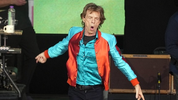 Mick Jagger auf der Berliner Waldbühne.