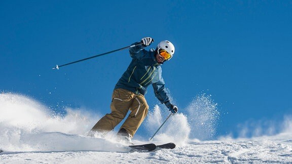 Skifahren Piste