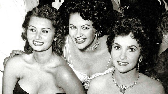 Sophia Loren, Yvonne de Carlo und Gina Lollobrigida