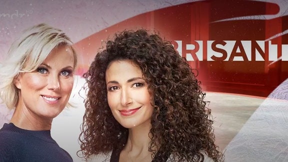 Die beiden Brisant-Moderatorinnen Kamilla Senjo und Marwa Eldessouky wünschen frohe Weihnachten