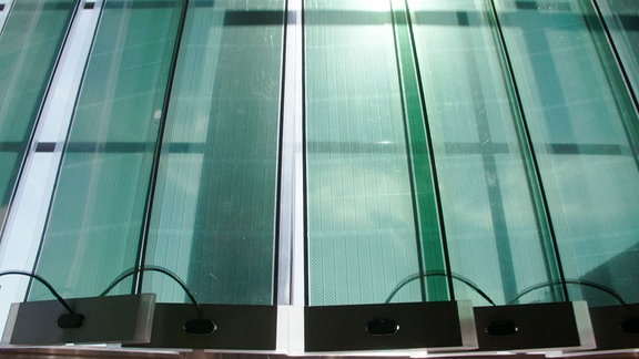 Ein Fenstervorhang aus Solarzellen