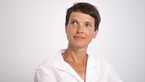 Die Vorsitzende der Blauen Partei, Frauke Petry