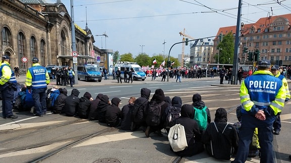 Erster Mai NPD Demo Dresden