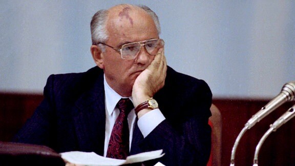 Michail Gorbatschow am 3. September 1991