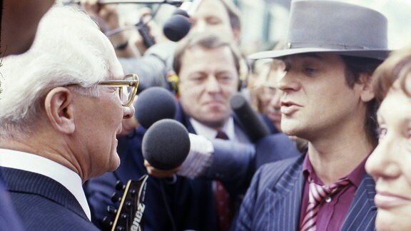 Erich Honecker und Udo Lindenberg (1987)