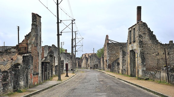 Ruinen von Oradour-sur-Glane Frankreich