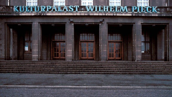 Kulturpalast Wilhelm Pieck in Bitterfeld.