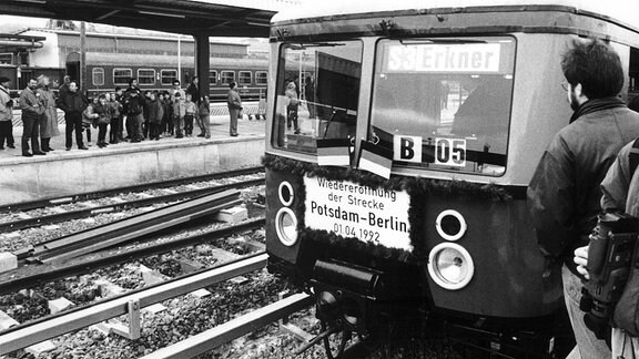 Wiedereröffnung Bahnstrecke Potsdam-Berlin 1992