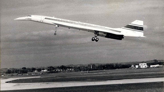 Jungfernflug der Concorde vom Flughafen Toulouse, 1969