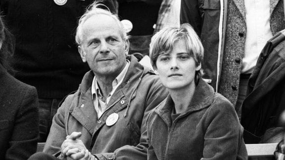 Gert Bastian und Petra Kelly, 1981