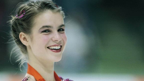 Katarina Witt (DDR) - Olympiasiegerin, 1984 in Sarajevo