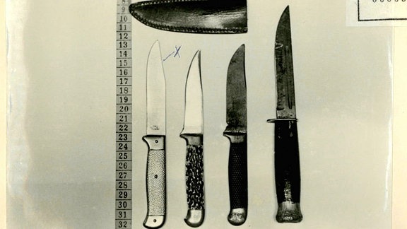 Abbildung einer Messersammlung