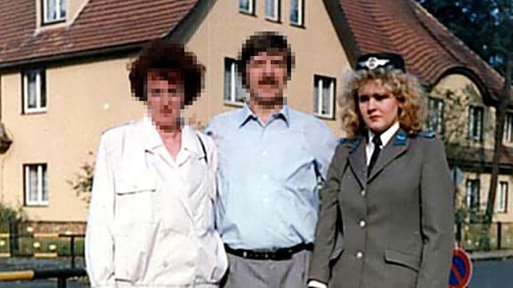 Maren Dohle mit ihrer Familie 1988