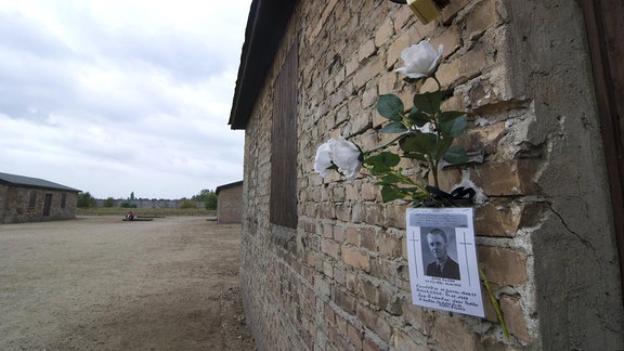 Steinbaracken im Konzentrationslager Sachsenhausen