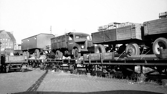 Reparationsgüter, 1947, Güterbahnhof Eutritzscher Straße, Leipzig