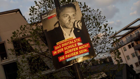 Wahlplakat der FDP zur Landtagswahl in NRW