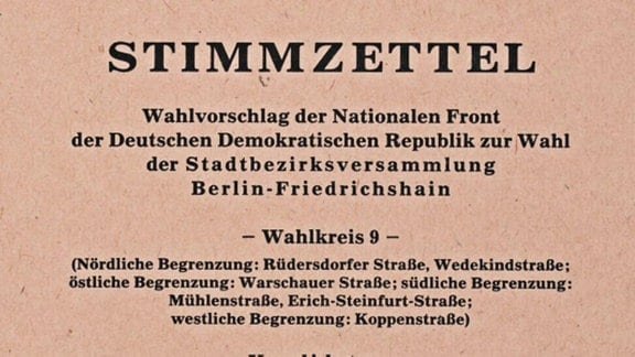 DDR-Stimmzettel