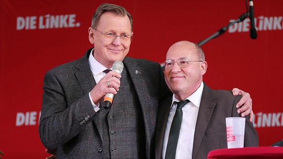 Ministerpräsident Bodo Ramelow und Gregor Gysi Die LINKE