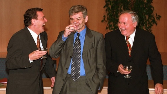 Schröder, Fischer und Lafontaine