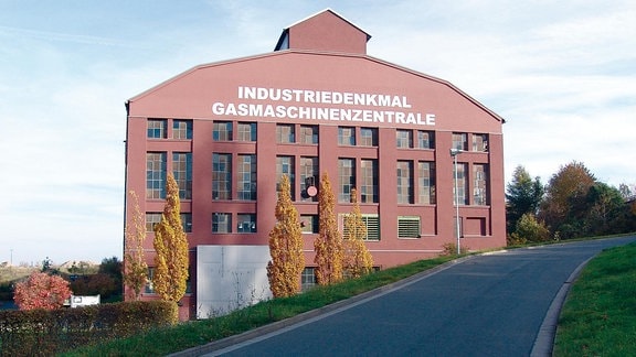 Außenansicht der Gasmaschinenzenrale in Maxhütte.