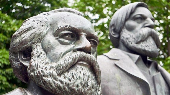 Das Marx-Engels-Forum in Berlin. 