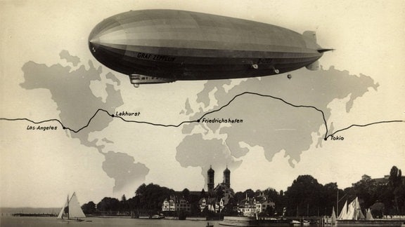 Weltreise der Graf Zeppelin, Landung 1929