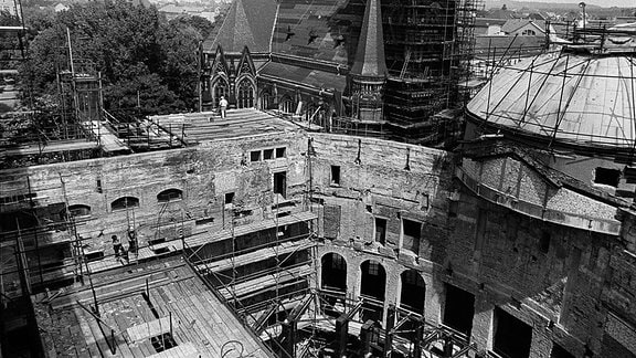 Sanierung des Opernhauses in Chemnitz, 25.06.1990