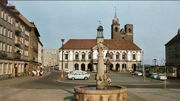 Magdeburger Marktplatz ca.1970.