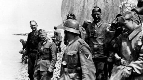 Deutsche Soldaten erreichen im Mai 1940 den Ärmelkanal