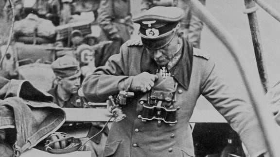 General der Panzertruppe Heinz Guderian 1940 in Frankreich