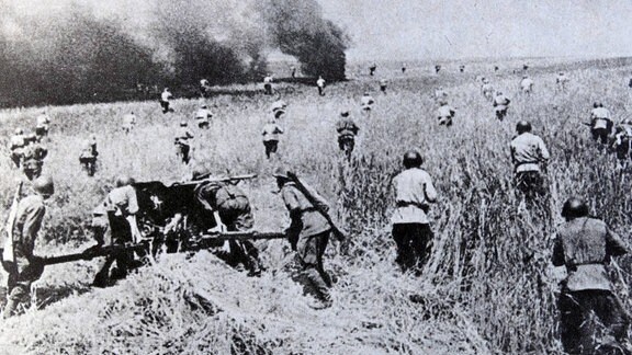 Soldaten der Roten Armee während der Jassy-Kischinew-Offensive 1944
