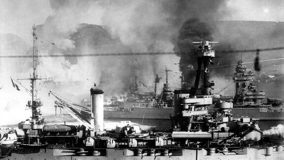 Vernichtung der französischen Flotte in Mers el Kebir 1940