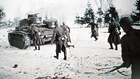 Panzerabteilung der Wehrmacht in Stalngrad, 1942