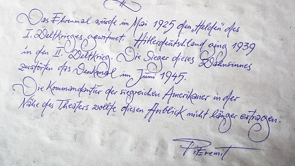 Ein handschriftliche Dokument