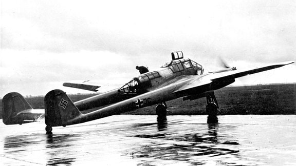 Nahaufklärrer Focke-Wulf Fw 189 Uhu der Luftwaffe auf Flugplatz in Norwegen