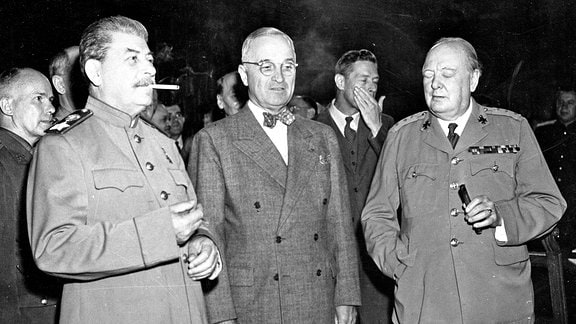 Josef Stalin, Harry S. Truman und Winston Churchill