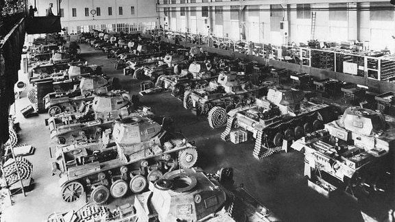 Produktion von Panzerkampfwagen I bei MAN in Nürnberg 1936